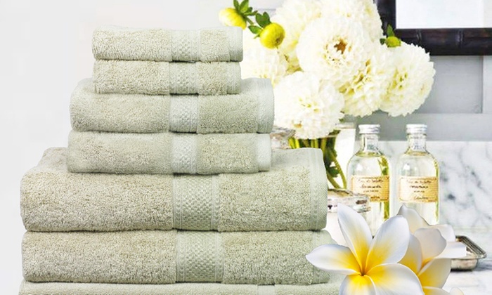 100% Egyptian Cotton Towel Set: Seven-Piece ($39) or 14-Piece Set ($69) (Don’t Pay up to $218)