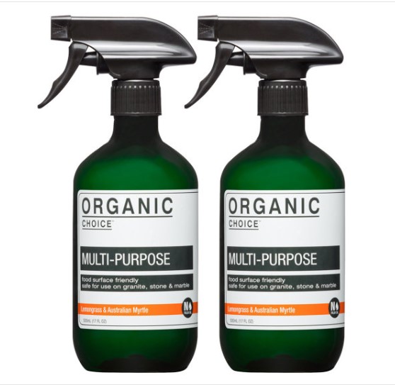 2 x Organic Choice Multi-Purpose Cleaner Lemongrass & Australian Myrtle 500mL $10.99