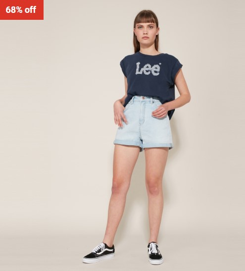 68% OFF Lee Stevie Short Olympia Blue $35 (RRP $109.95)