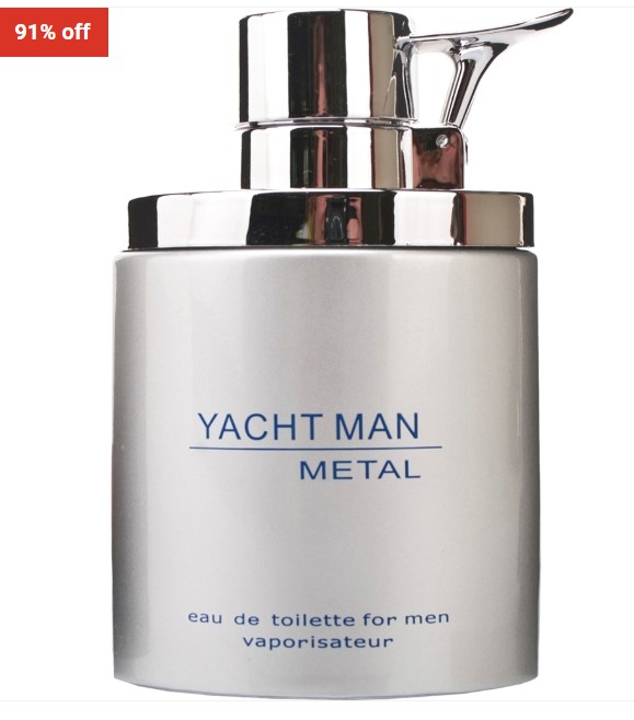 91% off Myrurgia Yacht Man Metal EDT 3.4oz/100ml $6 (RRP $64)