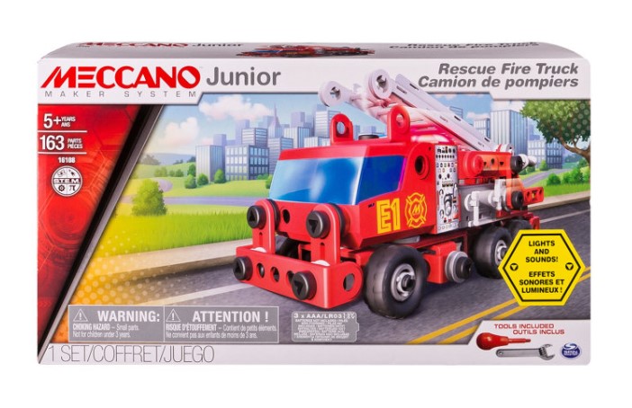 Meccano Junior Rescue Fire Truck Toy $49.99 (Don’t pay $69.99)