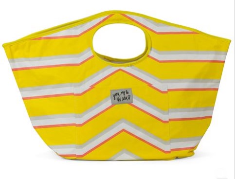 Urban Originals Carry All Bag Stripe Yellow $17.00 (RRP:$50.00)