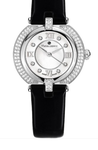 81% OFF Mathieu Legrand Mille Cailloux Leather Strap Steel $354 (RRP $1905)
