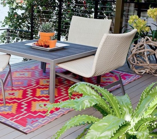 Lhasa Orange and Violet Rug $49.95  (RRP$69.90)