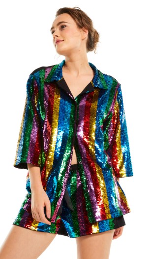 Save 20% Rainbow Sequin Shirt $119.20 (RRP $149.00)