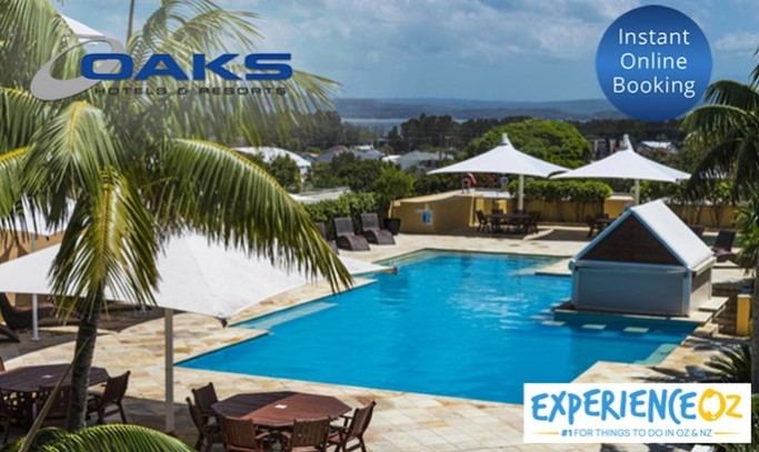 The Entrance: 3 or 7 Nights for Two or Four People with Wine and Late Check-Out at Oaks Waterfront Resort The Entrance FROM $293 (VALUE $816)