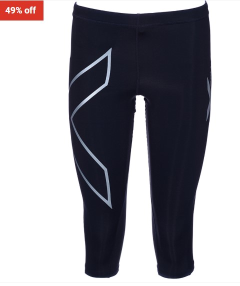 49% off 2XU 3/4 Compression Tights Black $65 (RRP $127)