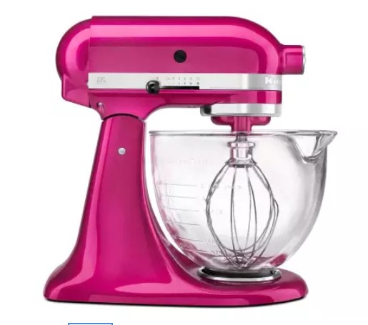 KitchenAid KSM170 Stand Mixer with Premium Finish and 4.7L Glass Bowl – Raspberry Ice (5KSM170ARI) $489 + Delivery (RRP $929)