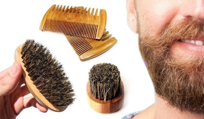 Beard Brush and Beard Comb Kit for Men: One ($12.95) or Two ($19.95)