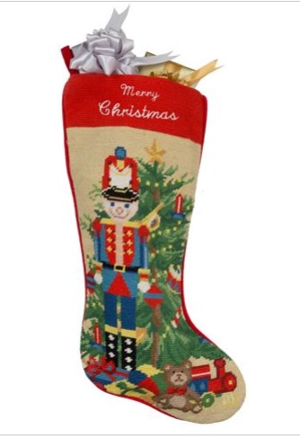 Sferra Stocking Nutcracker Merry Christmas $65.00