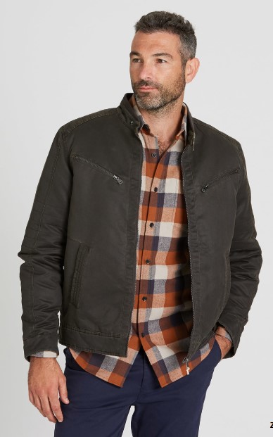 50% OFF Wax Look Biker Jacket $45.00 (Was $90.00)