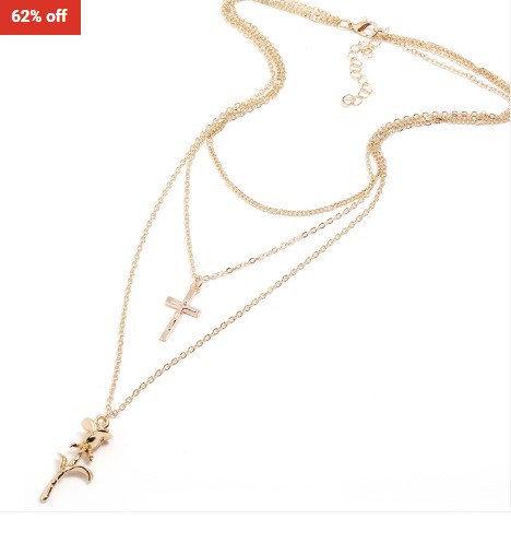 62% OFF Naizhu Jewellery Alloy Necklace Gold $15 (RRP $40)