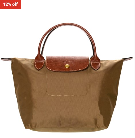 12% OFF Longchamp Le Pliage Small Top Handle Bag Khaki $85 (RRP $97)