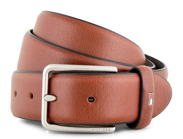 Tommy Hilfiger Feather Edge Nickel Belt – Brown $29.99
