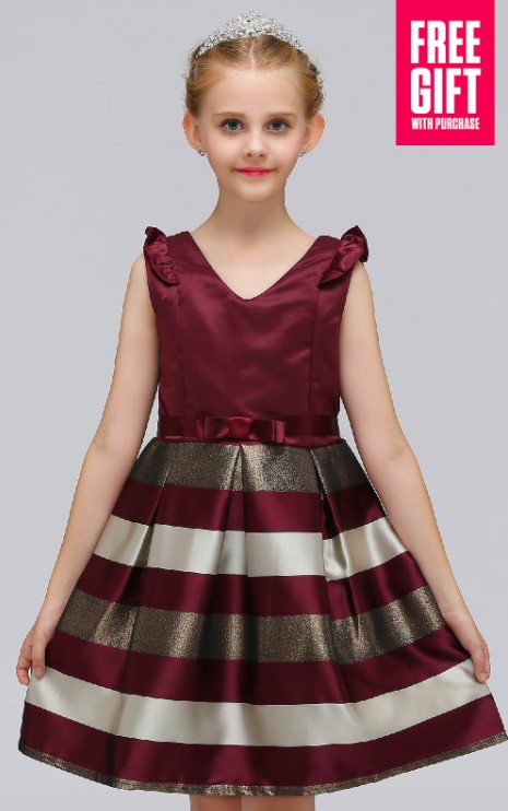 Ruffle Shoulder Red Princess Dress $19 + FREE GIFT with PURCHASE