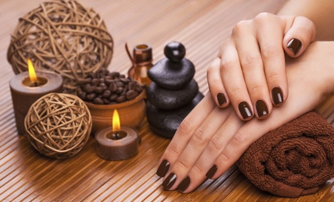 Manicure and Pedicure: Deluxe Shellac ($55) or Deluxe SNS ($65) at Luxury Nails and Beauty and Hair (Up to $125 Value)