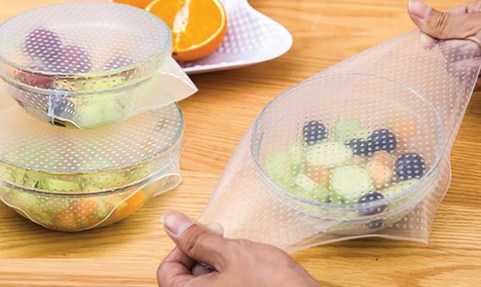 Eight ($12) or Sixteen ($19) Reusable and Adjustable Silicone Food Covers