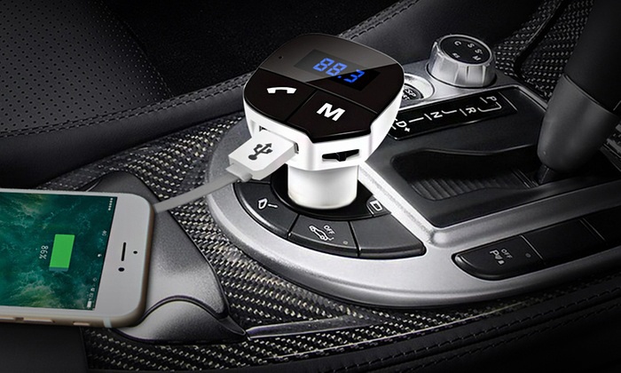 Black or White Hands-Free Wireless Bluetooth Car Kits: One ($19.95) or Two ($34.95)