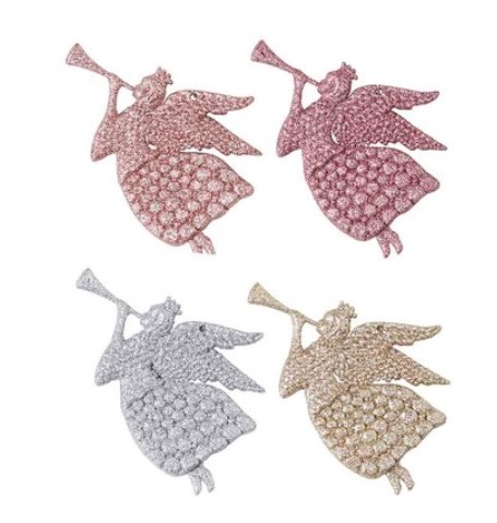 SOREN Winter Wonderland Angel Hanging Ornaments 4 Pack NOW: $2.97 (WAS: $5.95)