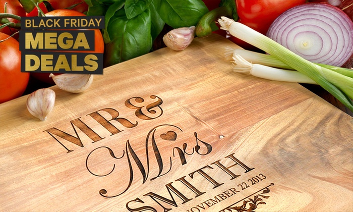 Personalised Acacia Wooden Chopping Board: Small ($19), Medium ($28) or Large ($35) (Don’t Pay up to $189.95)