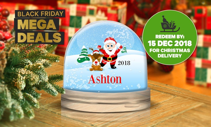 BLACK FRIDAY MEGA DEALS | Personalised Snow Globe: One ($7.99), Two ($14.99) or Three ($19.99) (Don’t Pay up to $74.97)