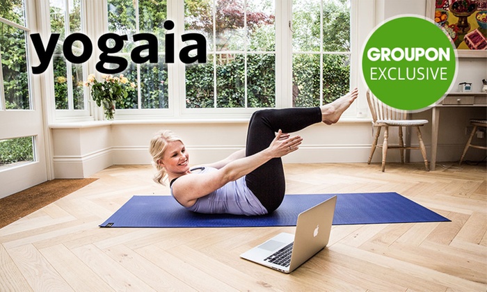 $4 for Three-Month Access to Interactive Online Yoga Studio at Yogaia (Up to $56.97 Value)