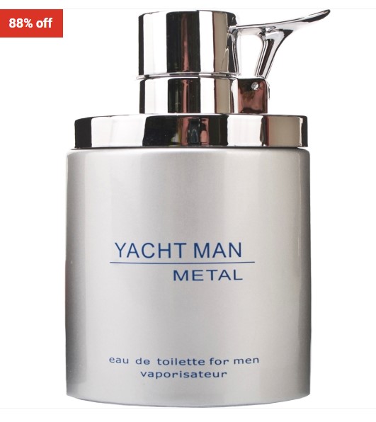 88% OFF Myrurgia Yacht Man Metal EDT 3.4oz/100ml $7 (RRP $59)