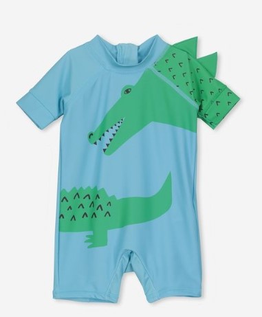 30% OFF Cotton On Kids Short Sleeve Harris One Piece Swimsuit $17.49 (RRP $24.99)