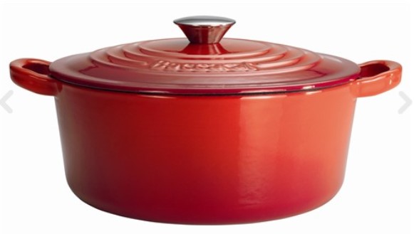 Baccarat Le Connoisseur Oval French Oven with Lid Red 27cm 3.5L $99.99 (RRP $199.99)