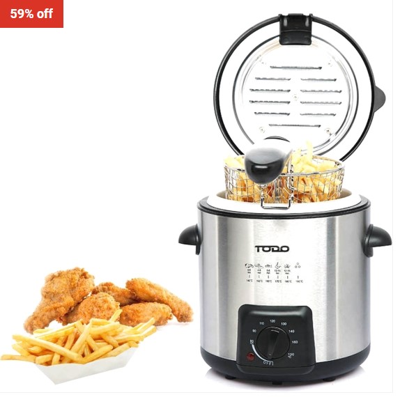 TODO Personal Deep Fryer – Silver $27.95 (RRP $69)