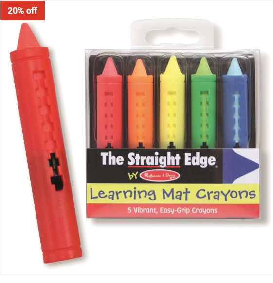 20% off M&D – Learning Mat Crayons $4.79 (RRP $5.99)