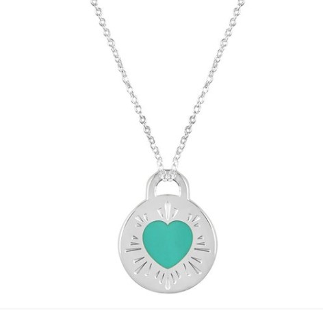 Tiffany & Co. Return To Tiffany Round Heart Pendant Necklace – Silver/Blue $229 (Don’t pay $290)