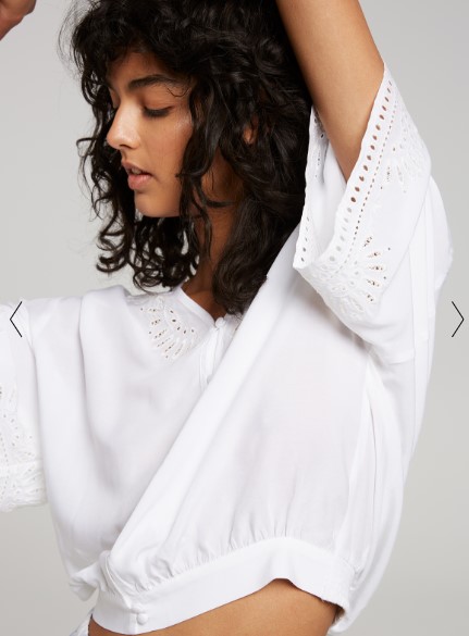 Save 40% EMILY EMBROIDERED TOP $35.97 (RRP $59.95)