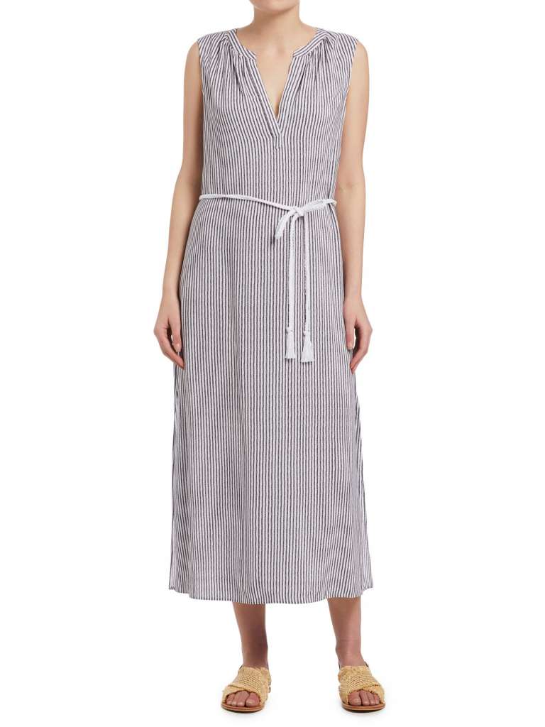 Stripe Rope Tie Dress $44.98