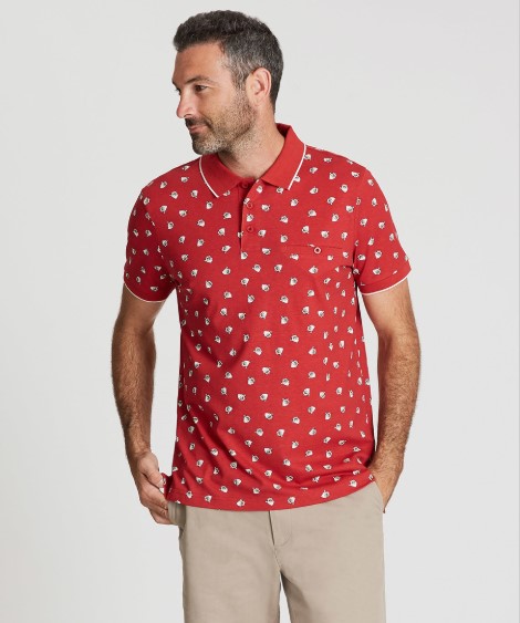 50% OFF Christmas Print Polo $15.00 (Was$30.00)