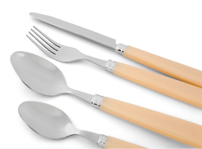 Gourmet Kitchen 24 Piece Stainless Steel Cutlery Set with Holder $14.99