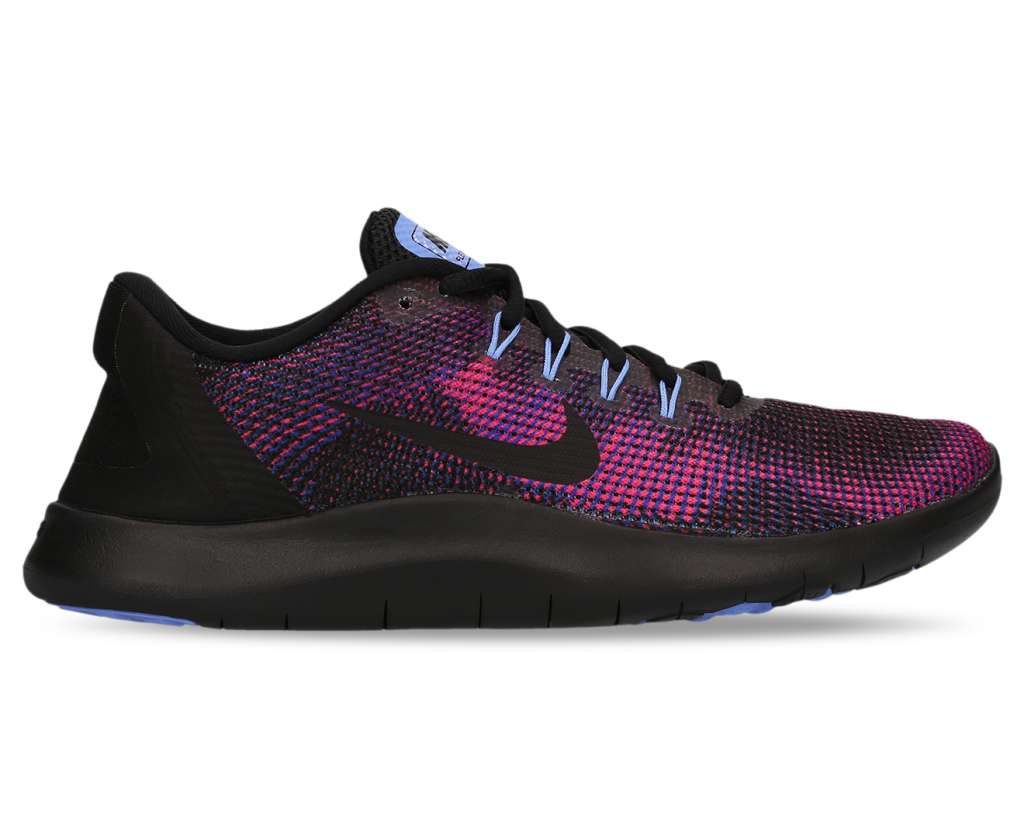 Nike Women’s Flex 2018 RN Shoe – Black/Black-Royal Pulse $89.99
