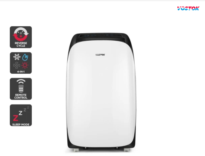 Vostok 4.1kW Portable Air Conditioner (14,000 BTU, Reverse Cycle)  $499 (Was $799)