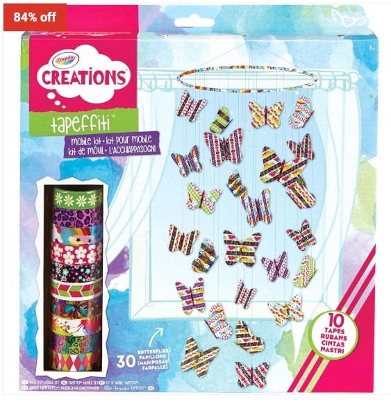 84% OFF Crayola Tapefitti Mobile Kit $1.60 (RRP $10)