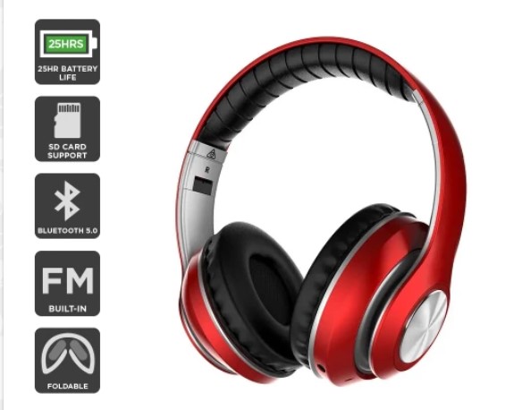 Kogan Pro Urban II Bluetooth Headphones (Metallic Red) $29 + FREE SHIPPING