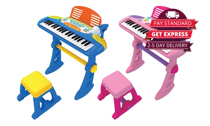 $39 for a Kids’ Electronic Keyboard in Blue or Pink