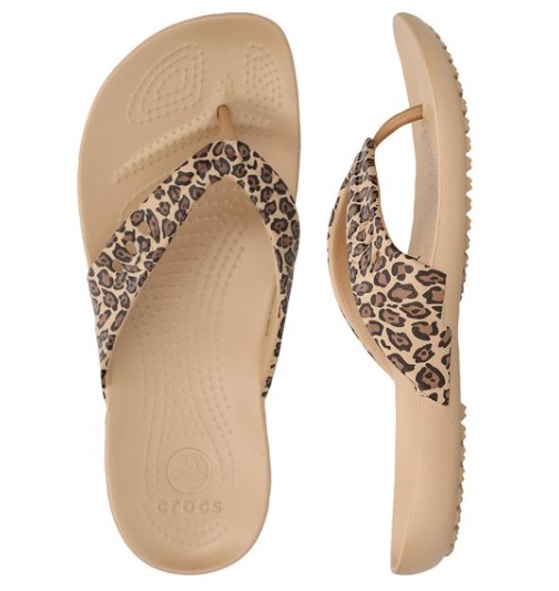 Crocs Women’s Kadee Flip Flops – Leopard $24.99 (Don’t pay $34.99)