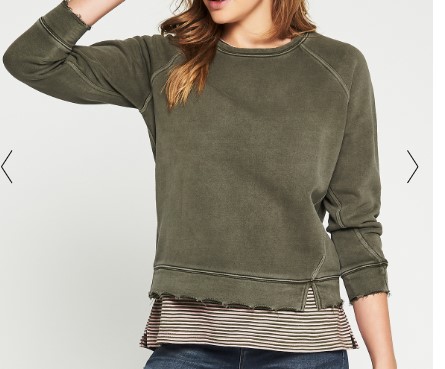 MAVI KERITH SWEAT WASHED MILITARY $59.00 AUD (RRP $119.95)