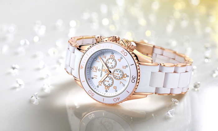 Timothy Stone Watch with Crystals from Swarovski®: One ($29) or Two ($55) (Don’t Pay up to $309.84)