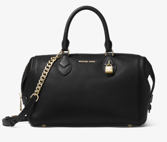 Michael Kors Grayson Large Leather Satchel – Black $379 (RRP $522)