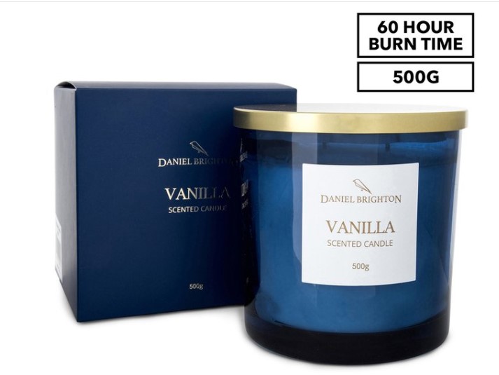 Daniel Brighton Scented Soy Candle 500g – Vanilla $17.99