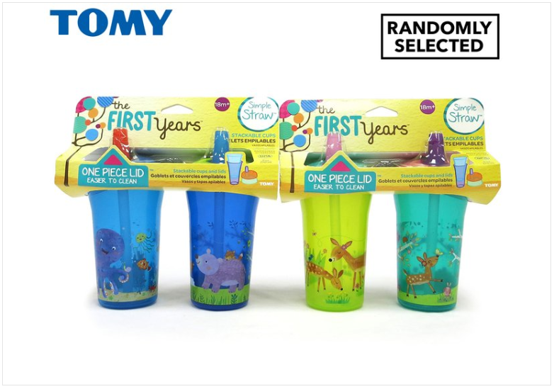 The First Years Simple Straw Stackable Cups 2-Pack – Randomly Selected $4.99 (RRP $8)