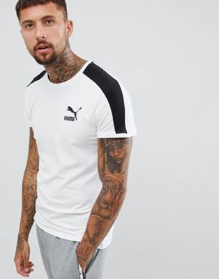 Puma T7 Muscle Fit T-Shirt In White $28.00