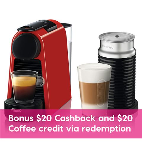 DeLonghi Nespresso Essenza Mini Red Coffee Machine $169.00