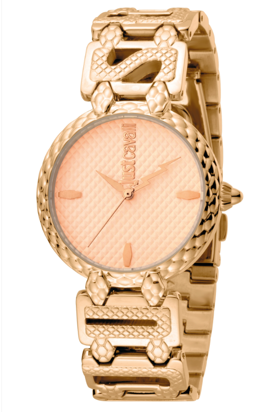 Just Cavalli Ladies Logo Stainless Steel Watch Rose Gold Tone $128.20 (RRP $324)